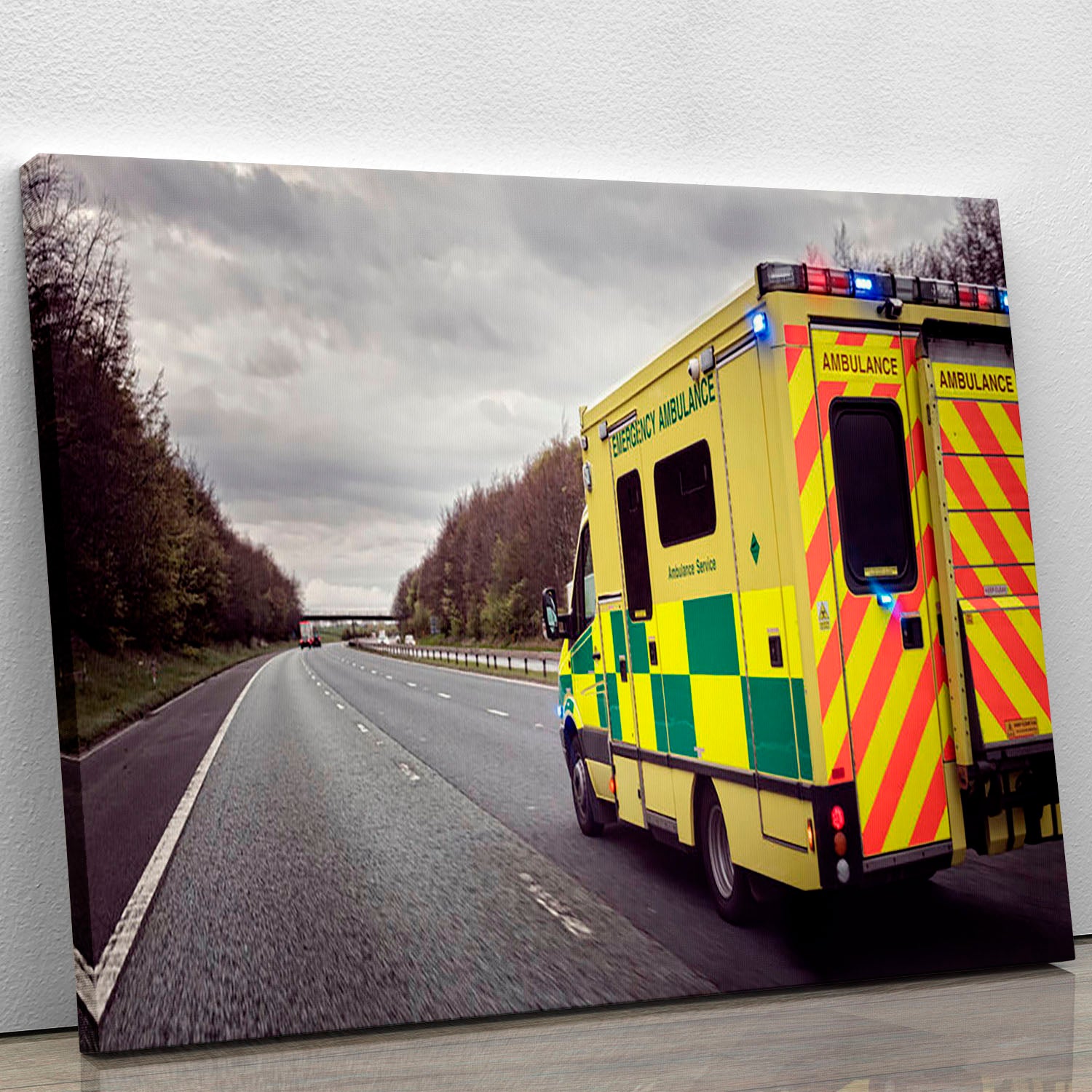 Ambulance responding to an emergency Canvas Print or Poster - Canvas Art Rocks - 1