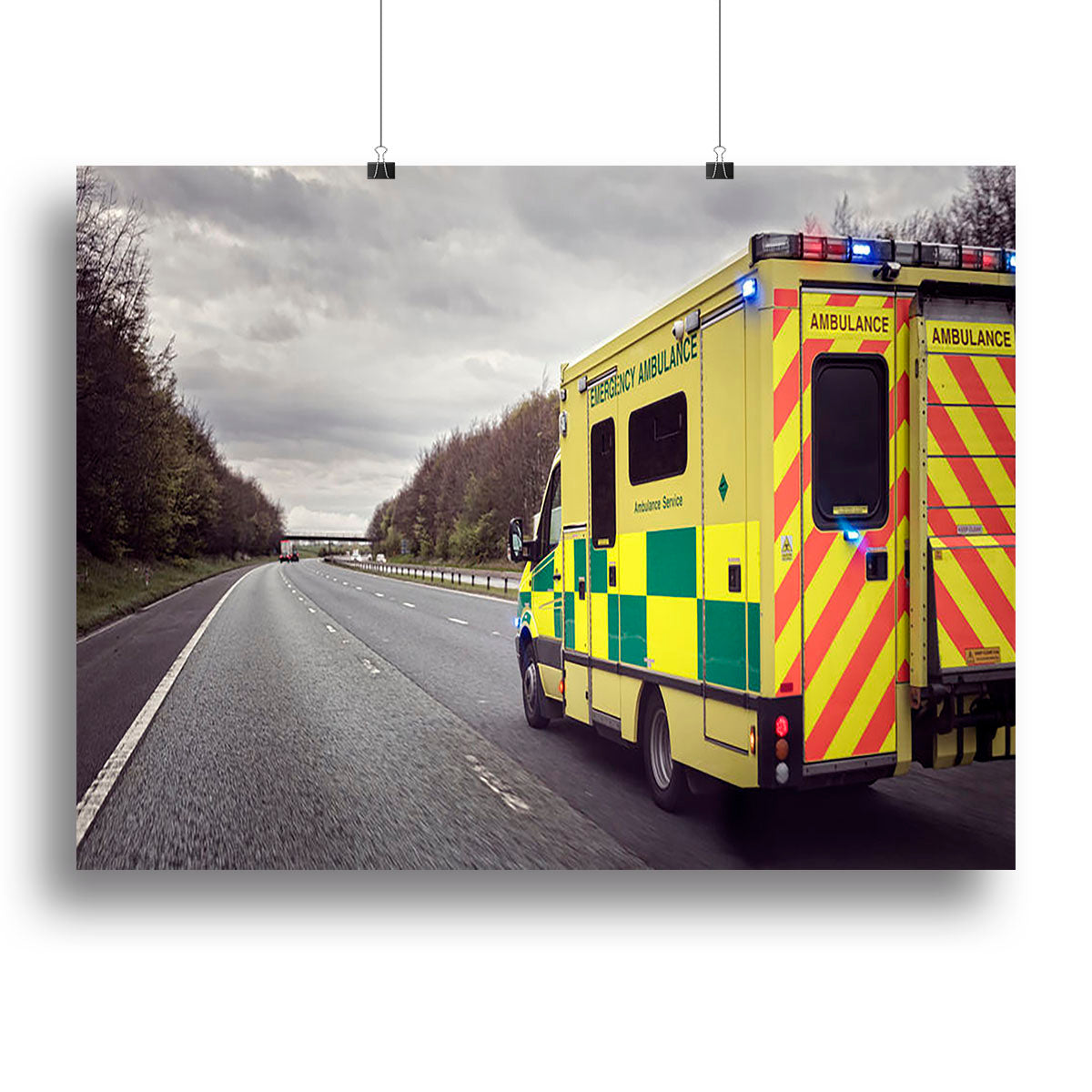 Ambulance responding to an emergency Canvas Print or Poster - Canvas Art Rocks - 2