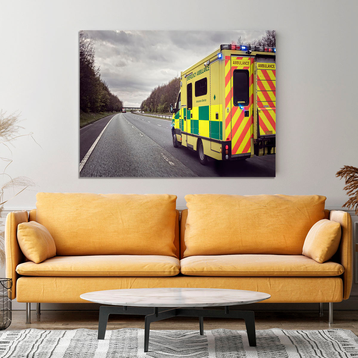 Ambulance responding to an emergency Canvas Print or Poster - Canvas Art Rocks - 4