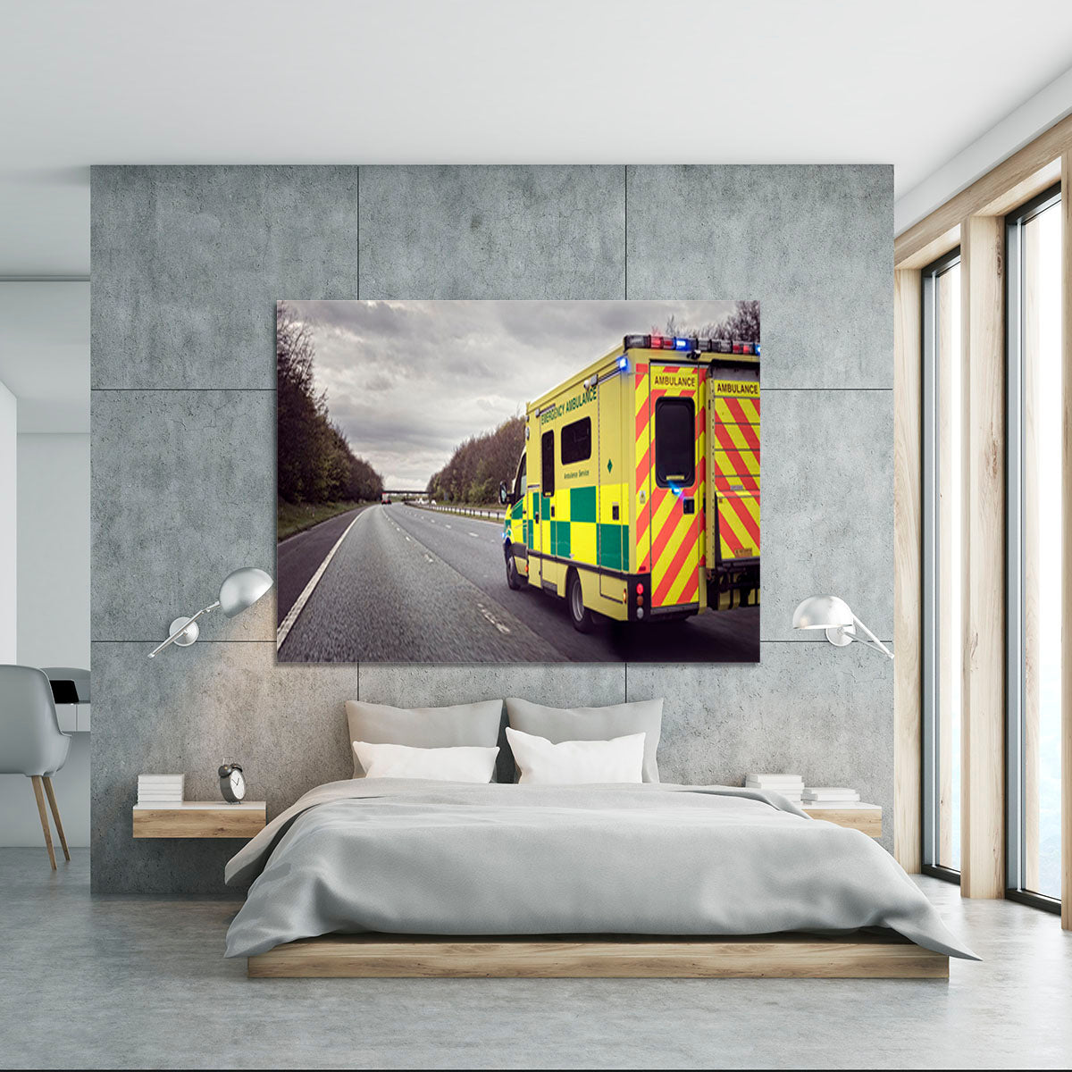 Ambulance responding to an emergency Canvas Print or Poster - Canvas Art Rocks - 5