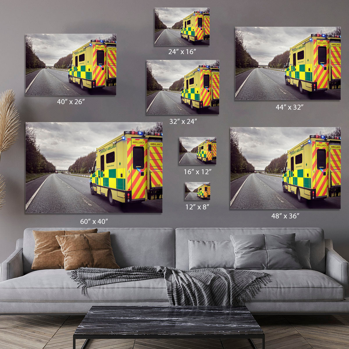 Ambulance responding to an emergency Canvas Print or Poster - Canvas Art Rocks - 7
