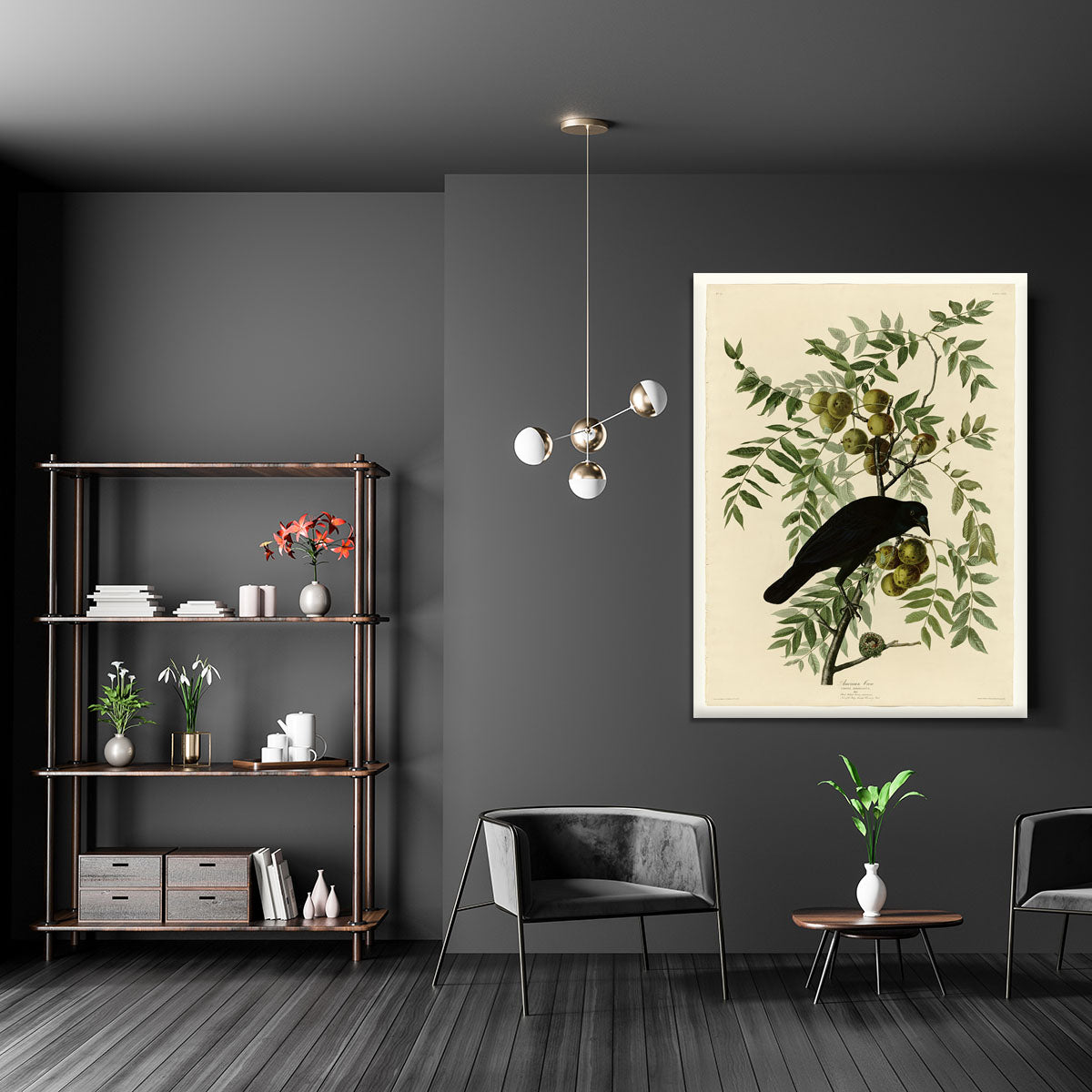 American Crow by Audubon Canvas Print or Poster - Canvas Art Rocks - 5