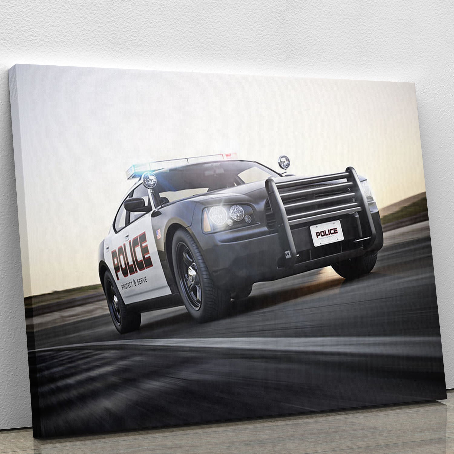 American Police Car Canvas Print or Poster - Canvas Art Rocks - 1