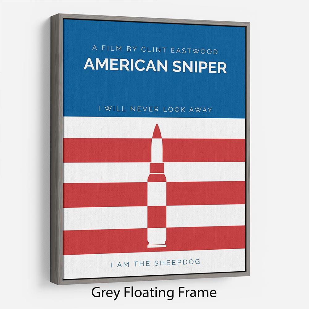 American Sniper Minimal Movie Floating Frame Canvas - Canvas Art Rocks - 3