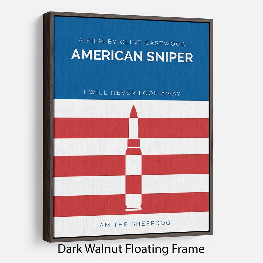 American Sniper Minimal Movie Floating Frame Canvas - Canvas Art Rocks - 5
