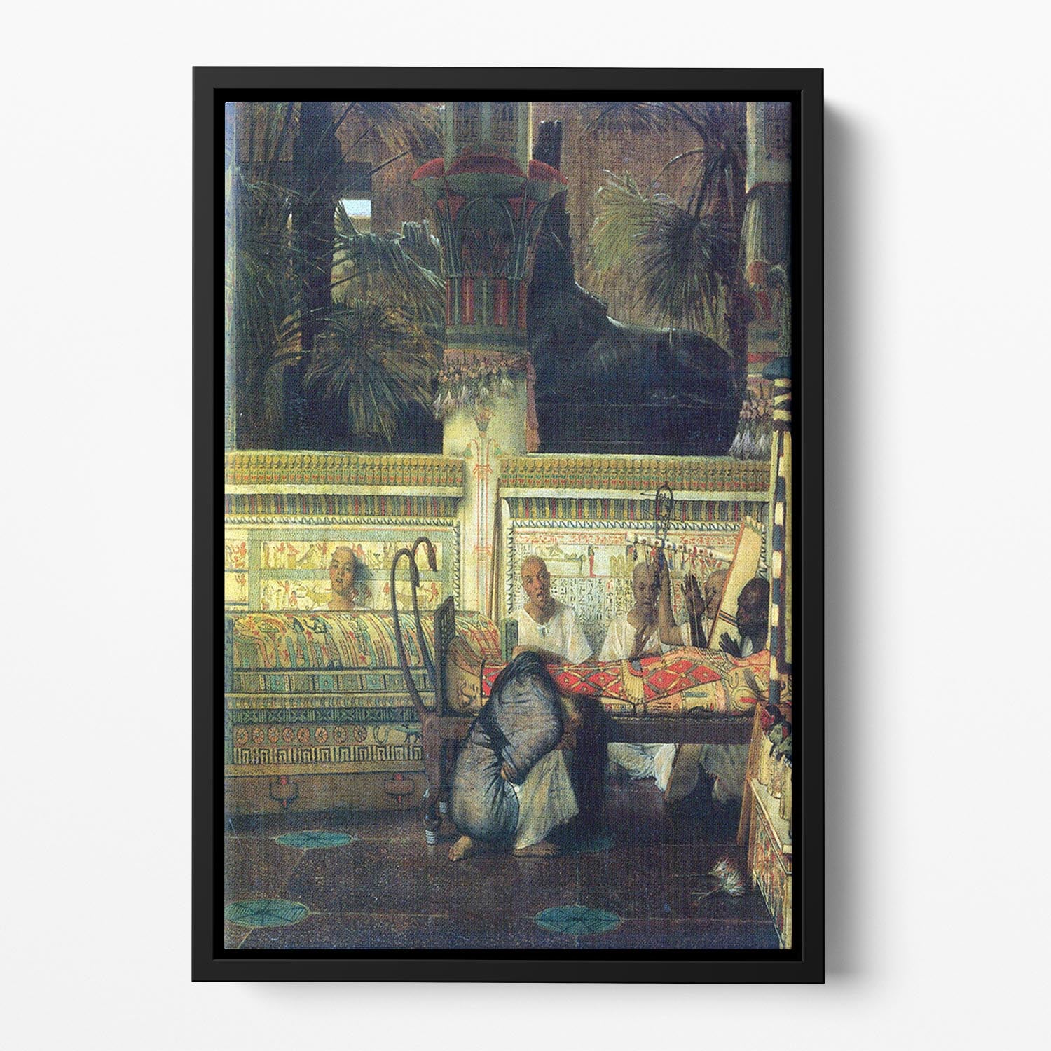 An Egyptian widow at the time of Diocletian detail by Alma Tadema Floating Framed Canvas - Canvas Art Rocks - 2