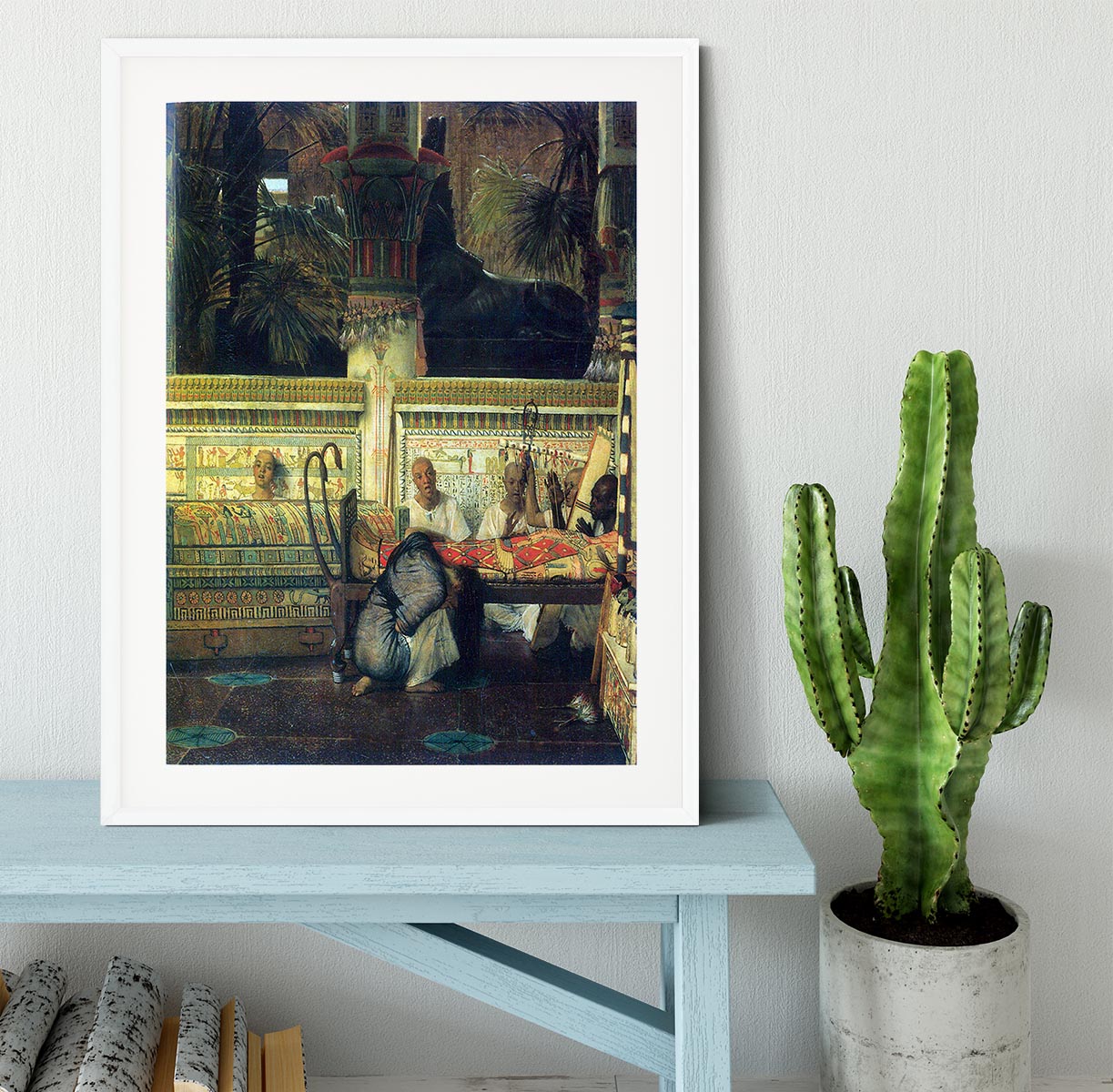 An Egyptian widow at the time of Diocletian detail by Alma Tadema Framed Print - Canvas Art Rocks - 5