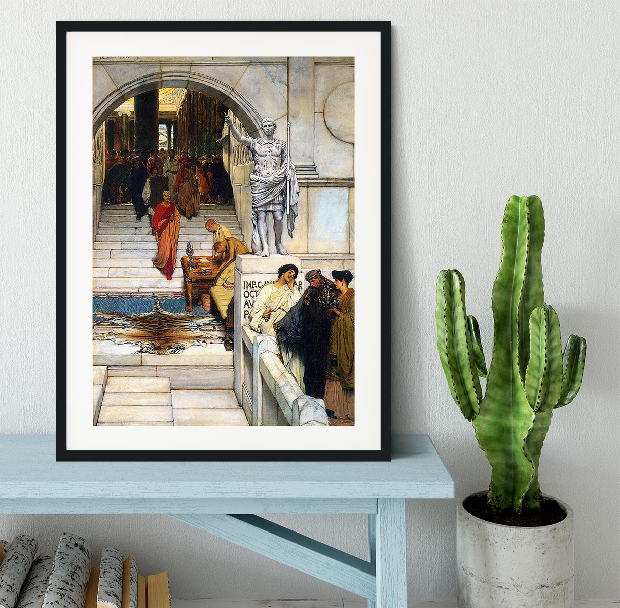 An audience with Agrippa by Alma Tadema Framed Print - Canvas Art Rocks - 1