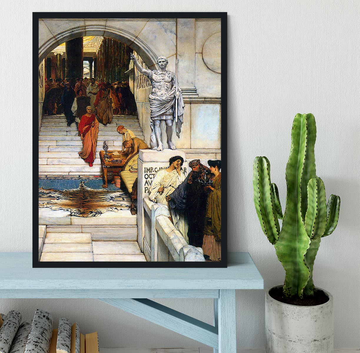 An audience with Agrippa by Alma Tadema Framed Print - Canvas Art Rocks - 2