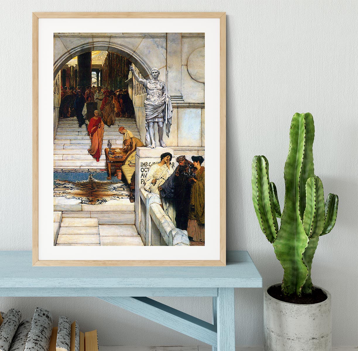 An audience with Agrippa by Alma Tadema Framed Print - Canvas Art Rocks - 3