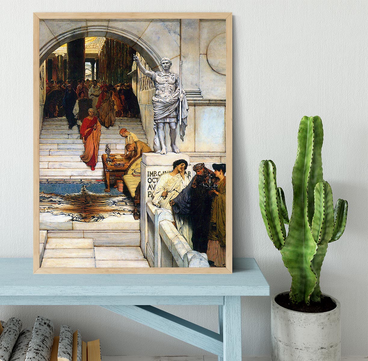 An audience with Agrippa by Alma Tadema Framed Print - Canvas Art Rocks - 4