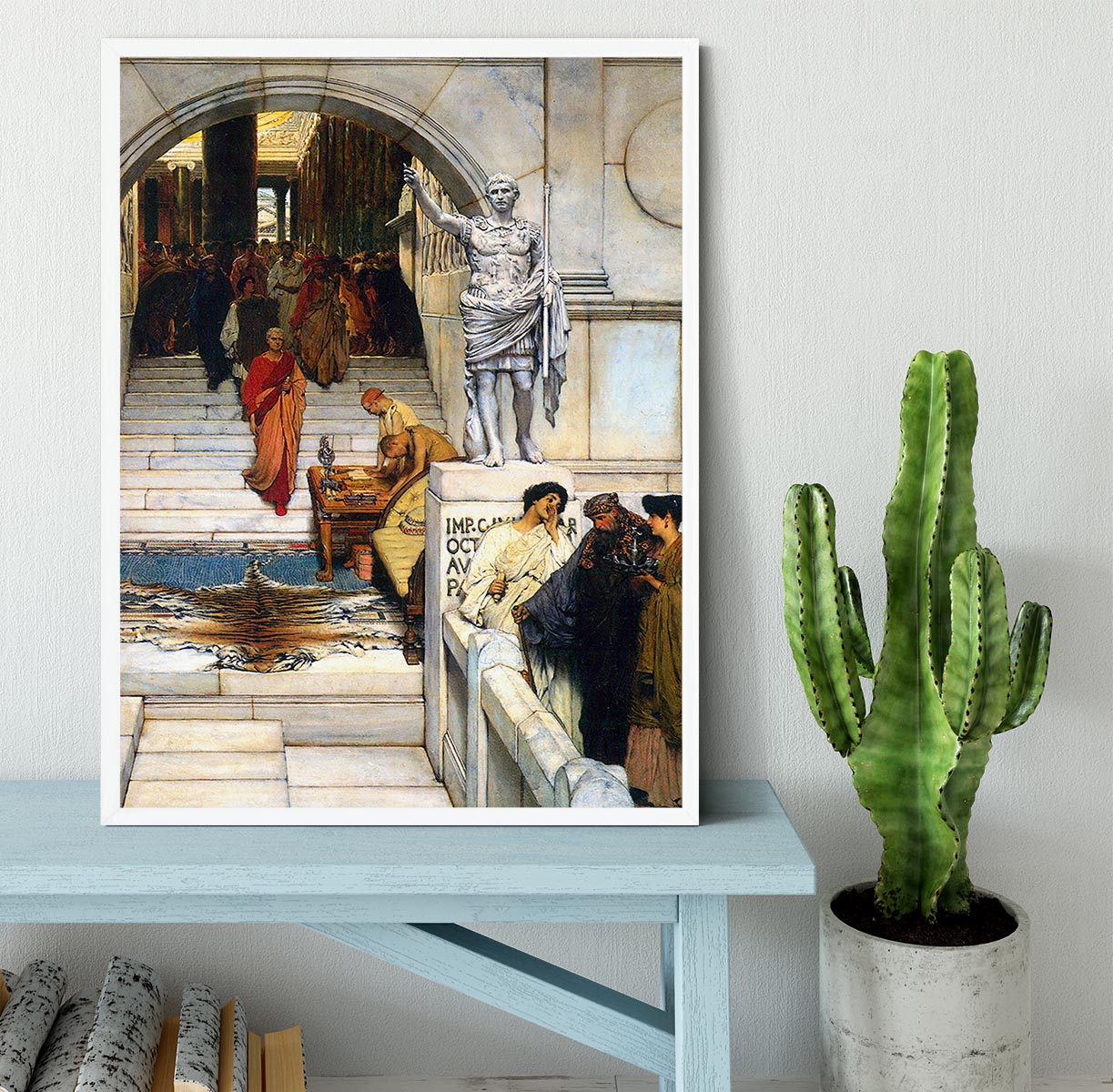 An audience with Agrippa by Alma Tadema Framed Print - Canvas Art Rocks -6