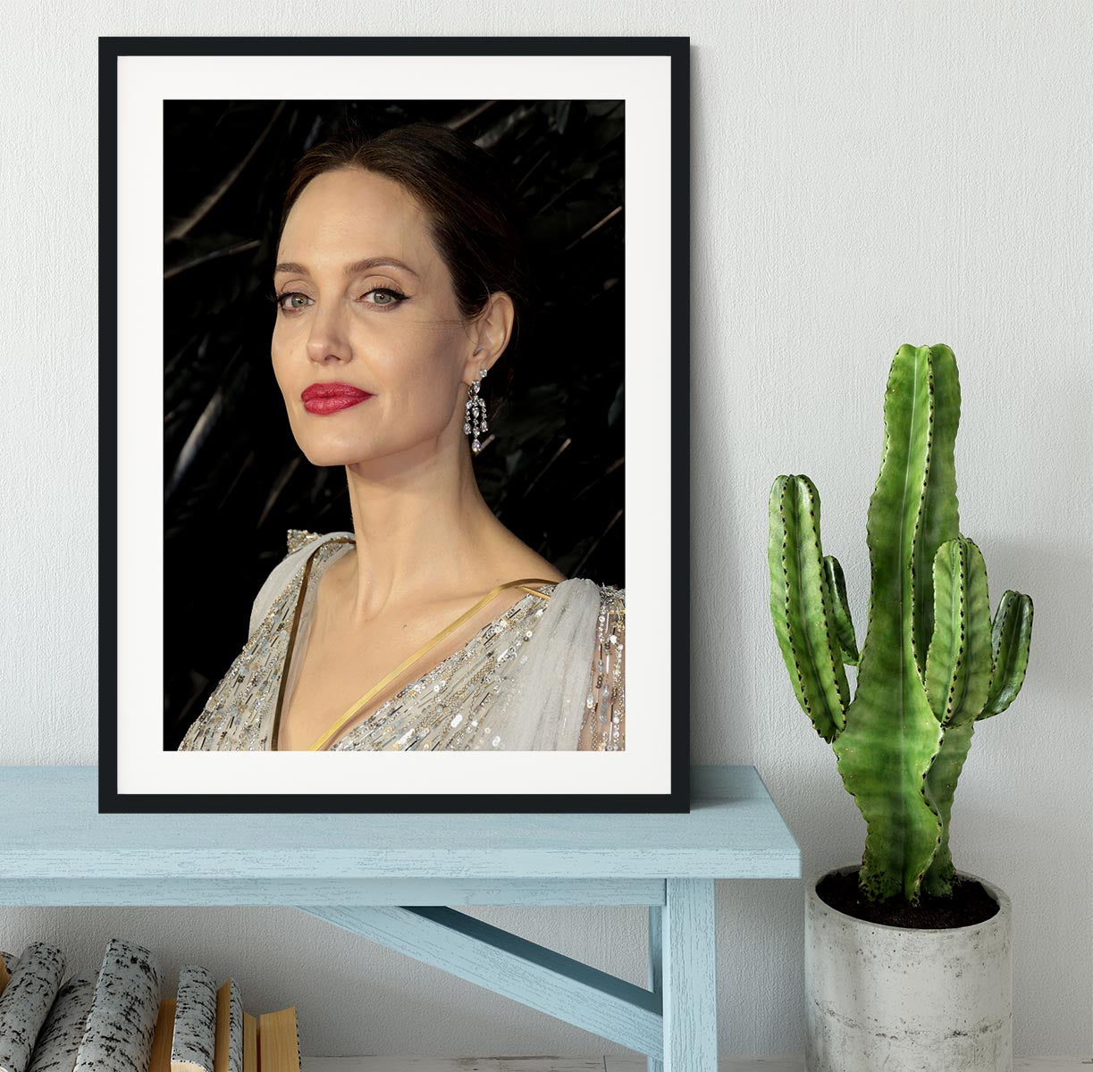 Angelina Jolie Framed Print - Canvas Art Rocks - 1