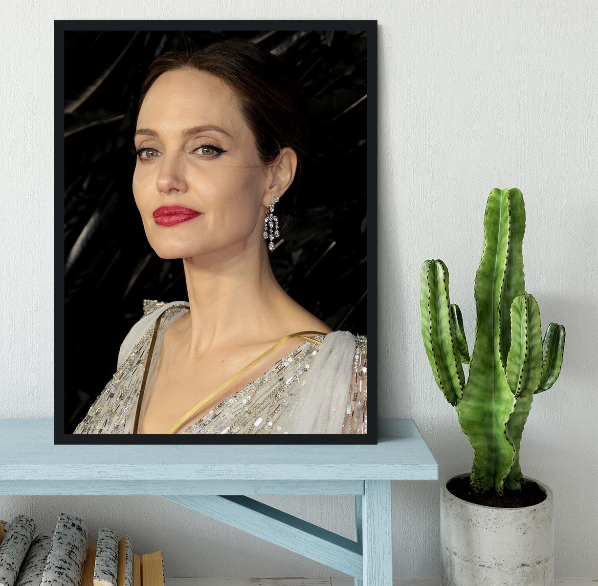 Angelina Jolie Framed Print - Canvas Art Rocks - 2