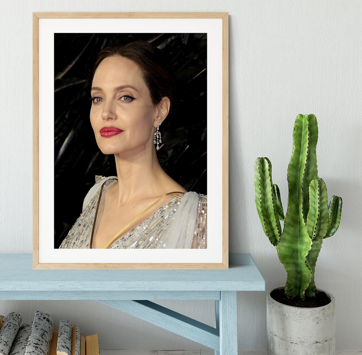Angelina Jolie Framed Print - Canvas Art Rocks - 3