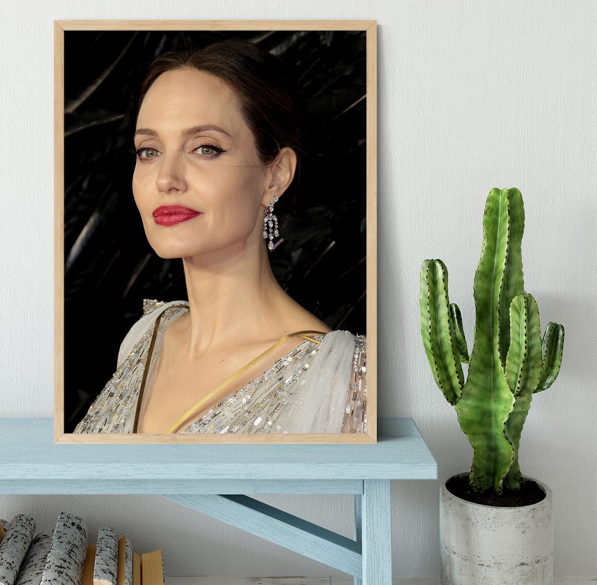 Angelina Jolie Framed Print - Canvas Art Rocks - 4