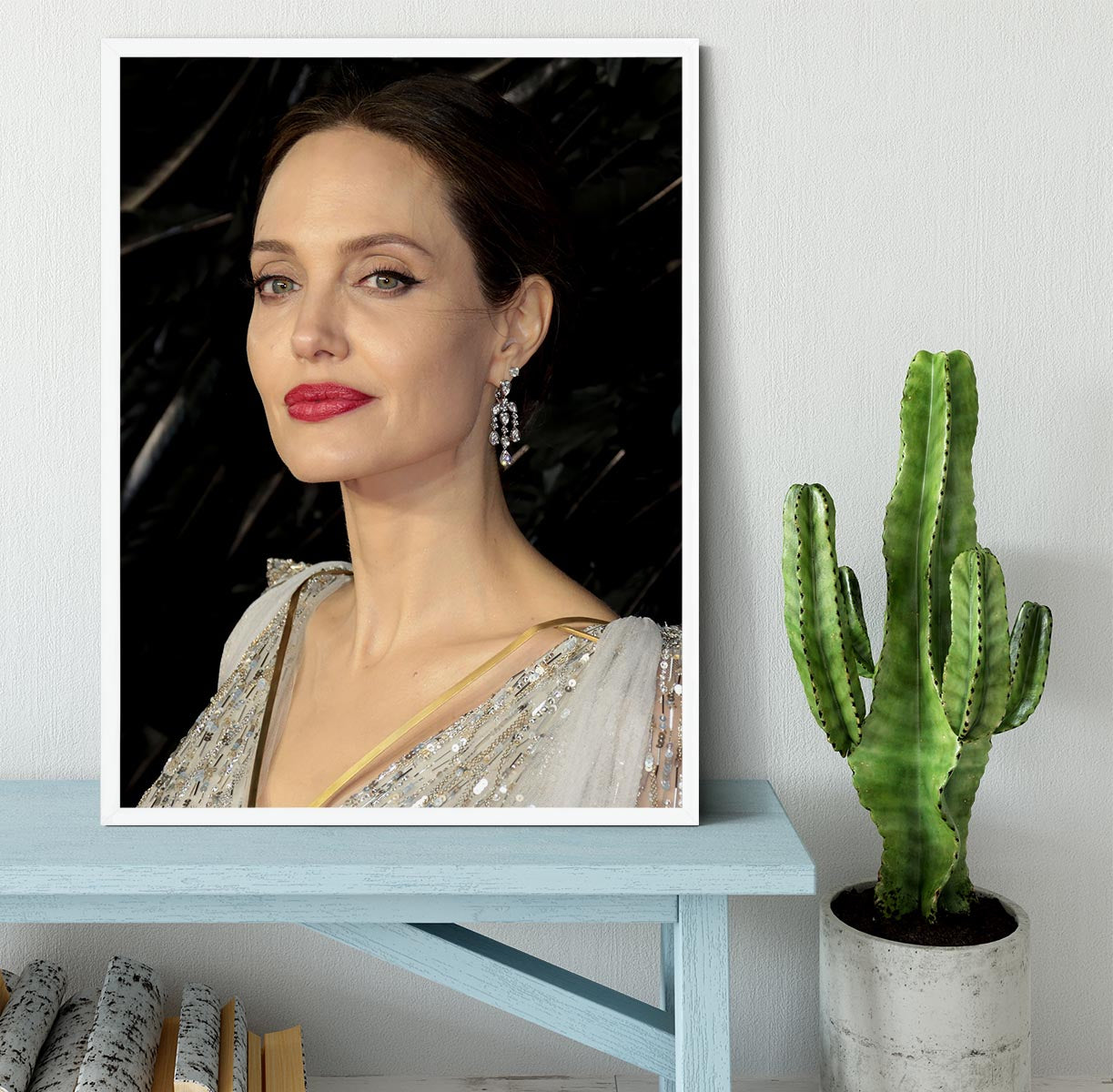 Angelina Jolie Framed Print - Canvas Art Rocks -6