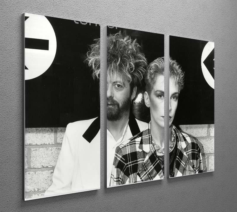 Annie Lennox and Dave Stewart The Eurythmics 3 Split Panel Canvas Print - Canvas Art Rocks - 2