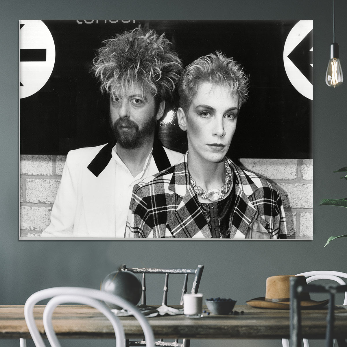 Annie Lennox and Dave Stewart The Eurythmics Canvas Print or Poster - Canvas Art Rocks - 3