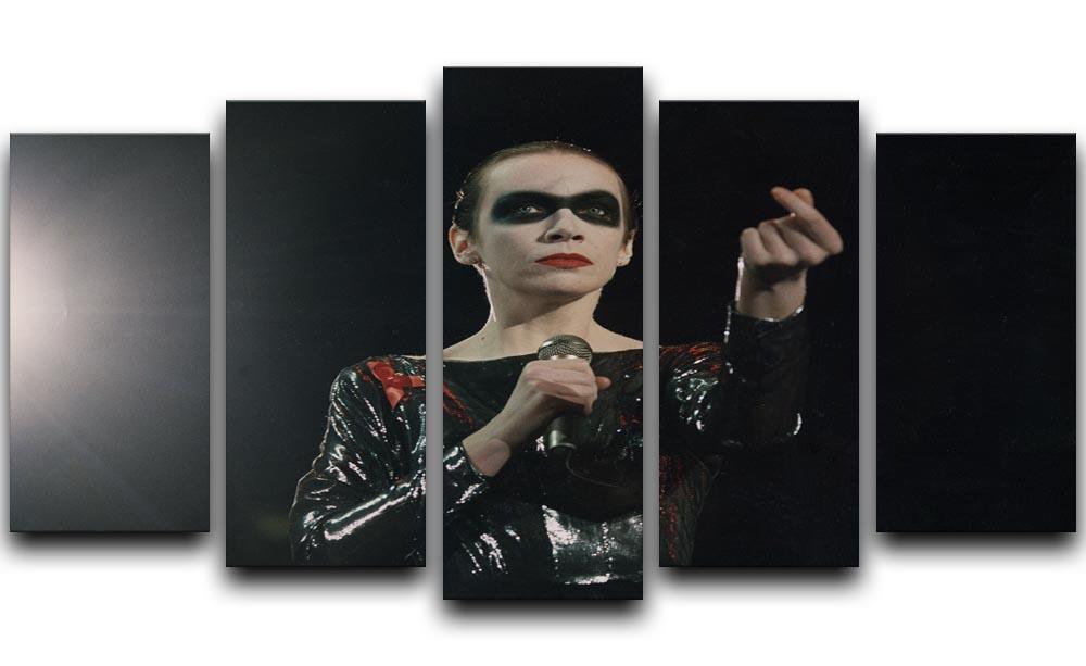 Annie Lennox in concert 5 Split Panel Canvas  - Canvas Art Rocks - 1