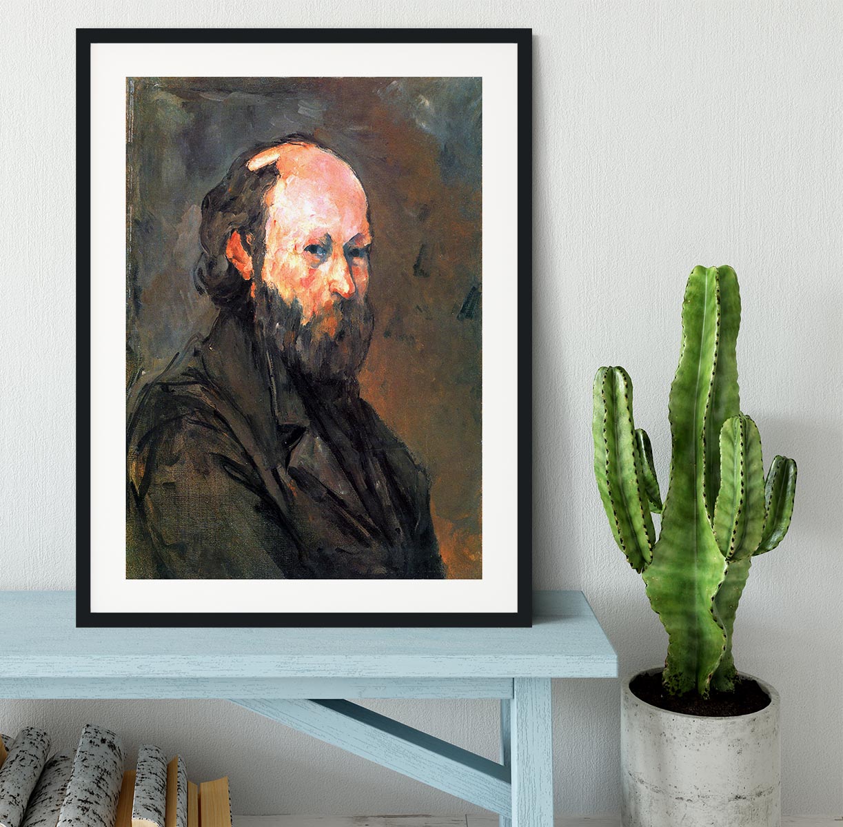 Another Self Portrait by Cezanne Framed Print - Canvas Art Rocks - 1