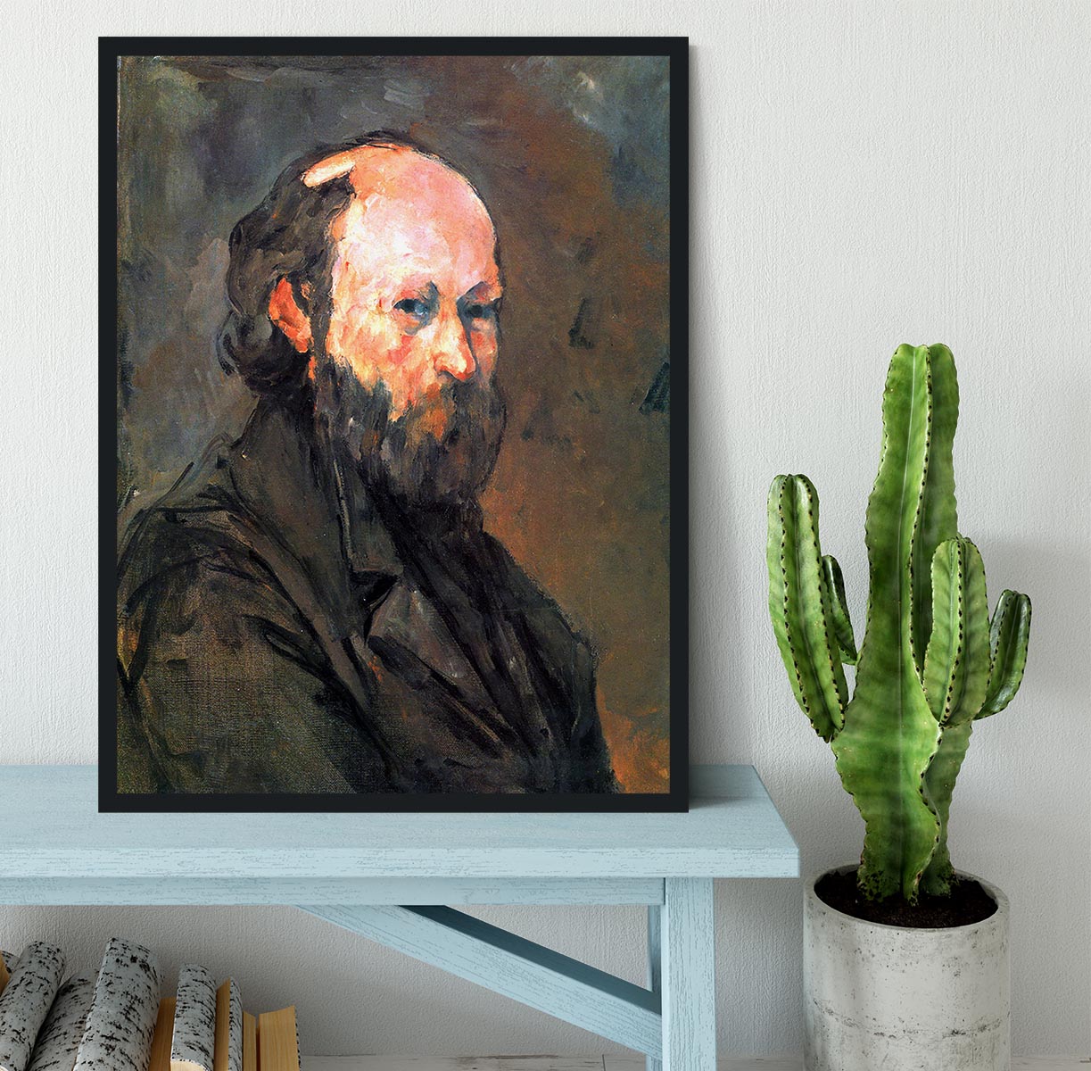 Another Self Portrait by Cezanne Framed Print - Canvas Art Rocks - 2