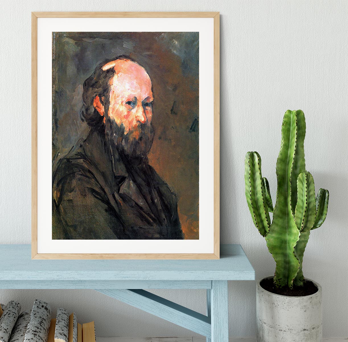 Another Self Portrait by Cezanne Framed Print - Canvas Art Rocks - 3