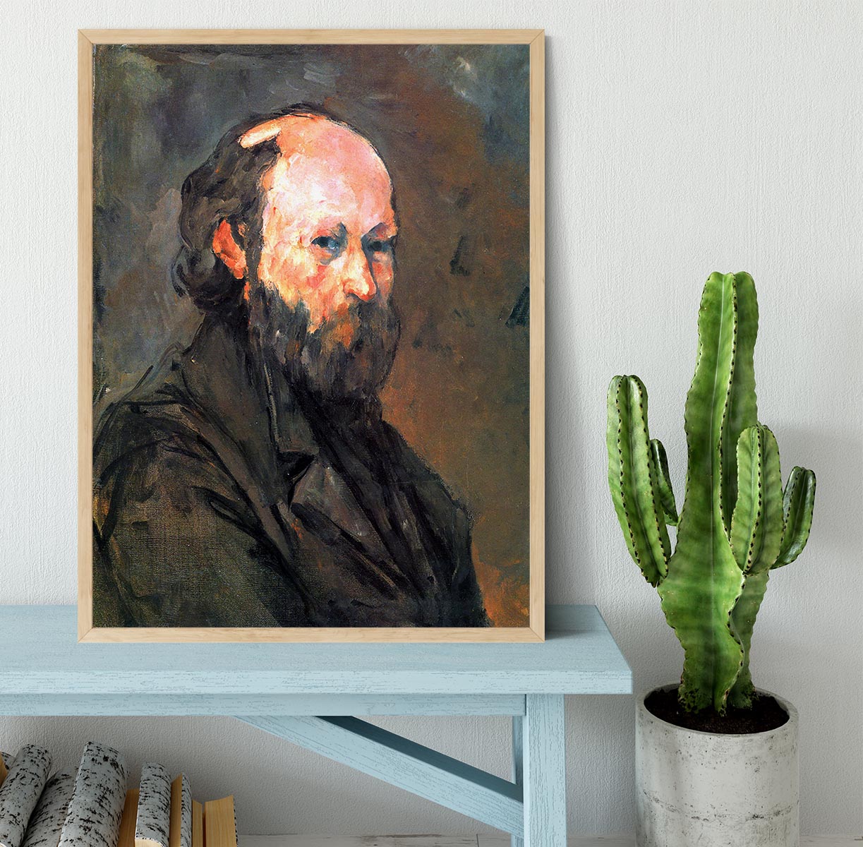 Another Self Portrait by Cezanne Framed Print - Canvas Art Rocks - 4