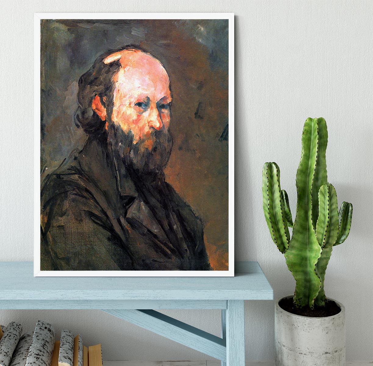 Another Self Portrait by Cezanne Framed Print - Canvas Art Rocks -6