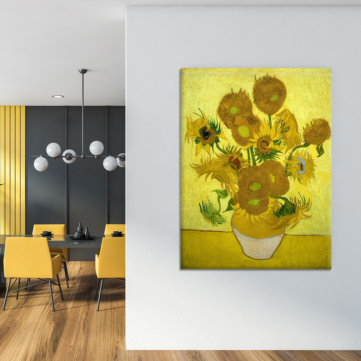 Another vase of sunflowers Canvas Print or Poster - Canvas Art Rocks - 4