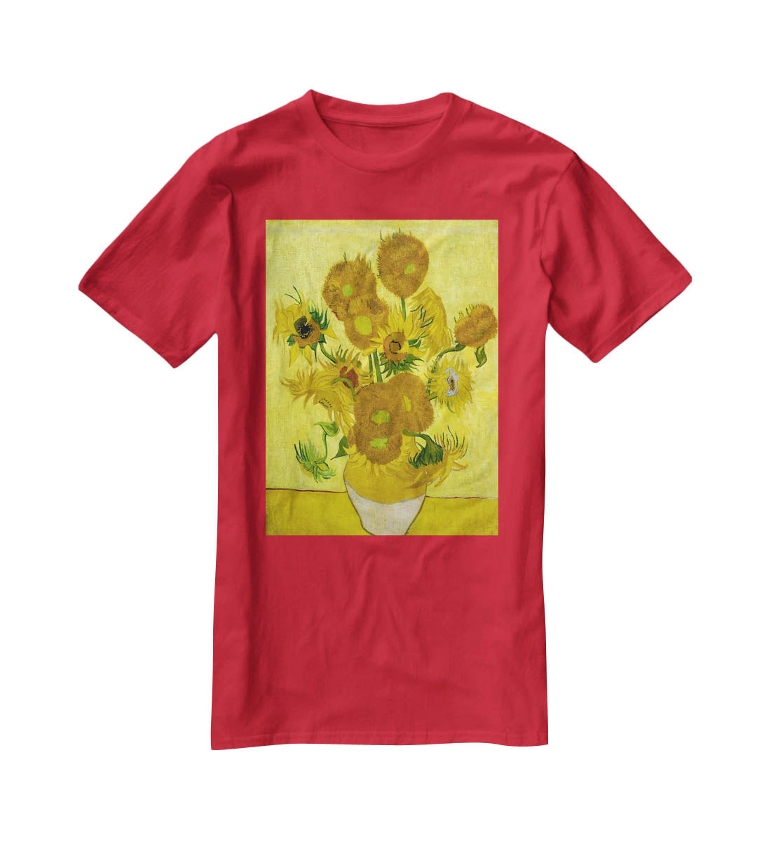 Another vase of sunflowers T-Shirt - Canvas Art Rocks - 4