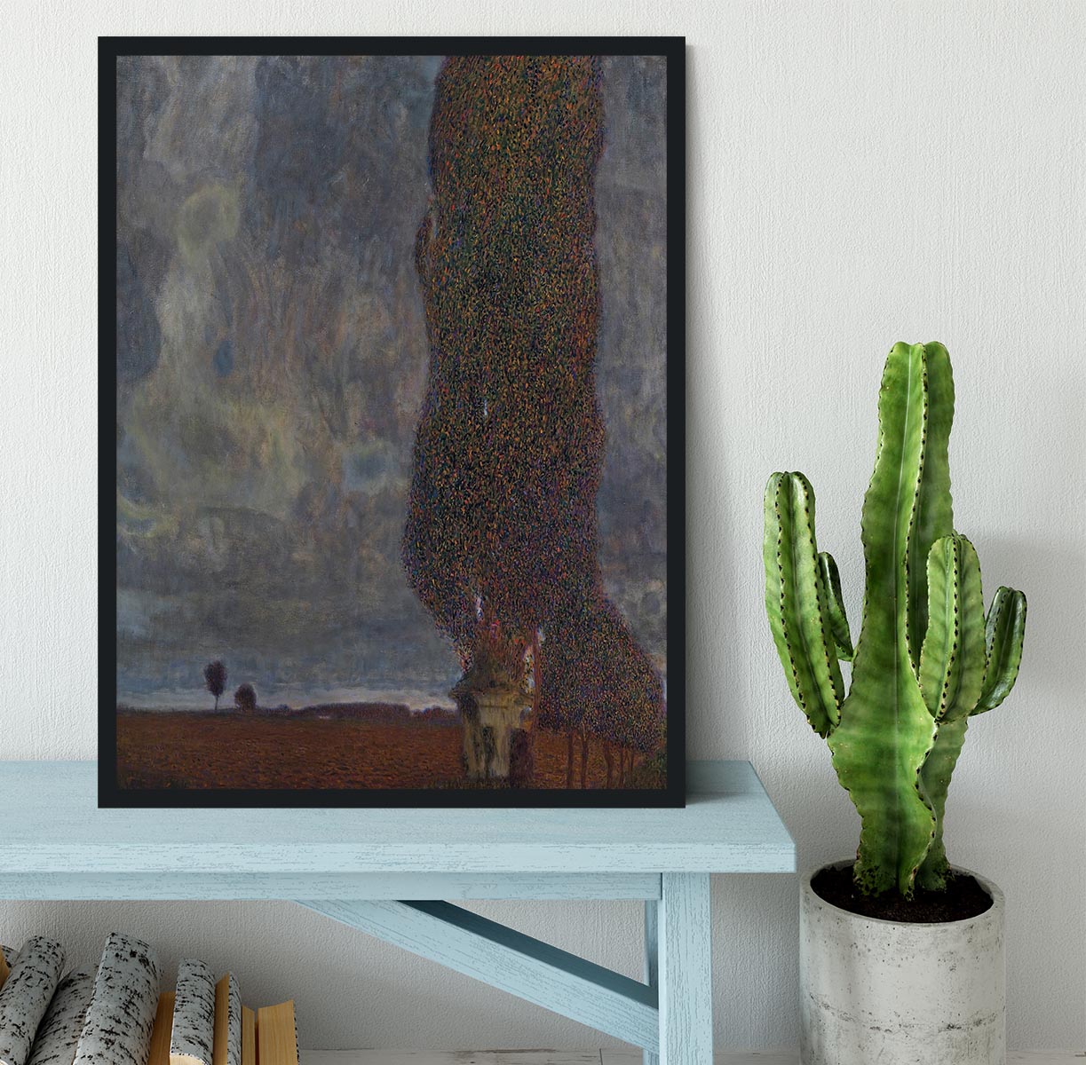Approaching Thunderstorm by Klimt Framed Print - Canvas Art Rocks - 2