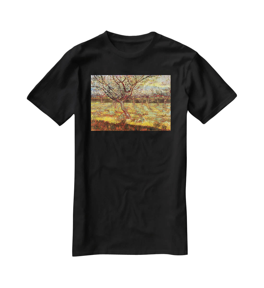 Apricot Trees in Blossom by Van Gogh T-Shirt - Canvas Art Rocks - 1