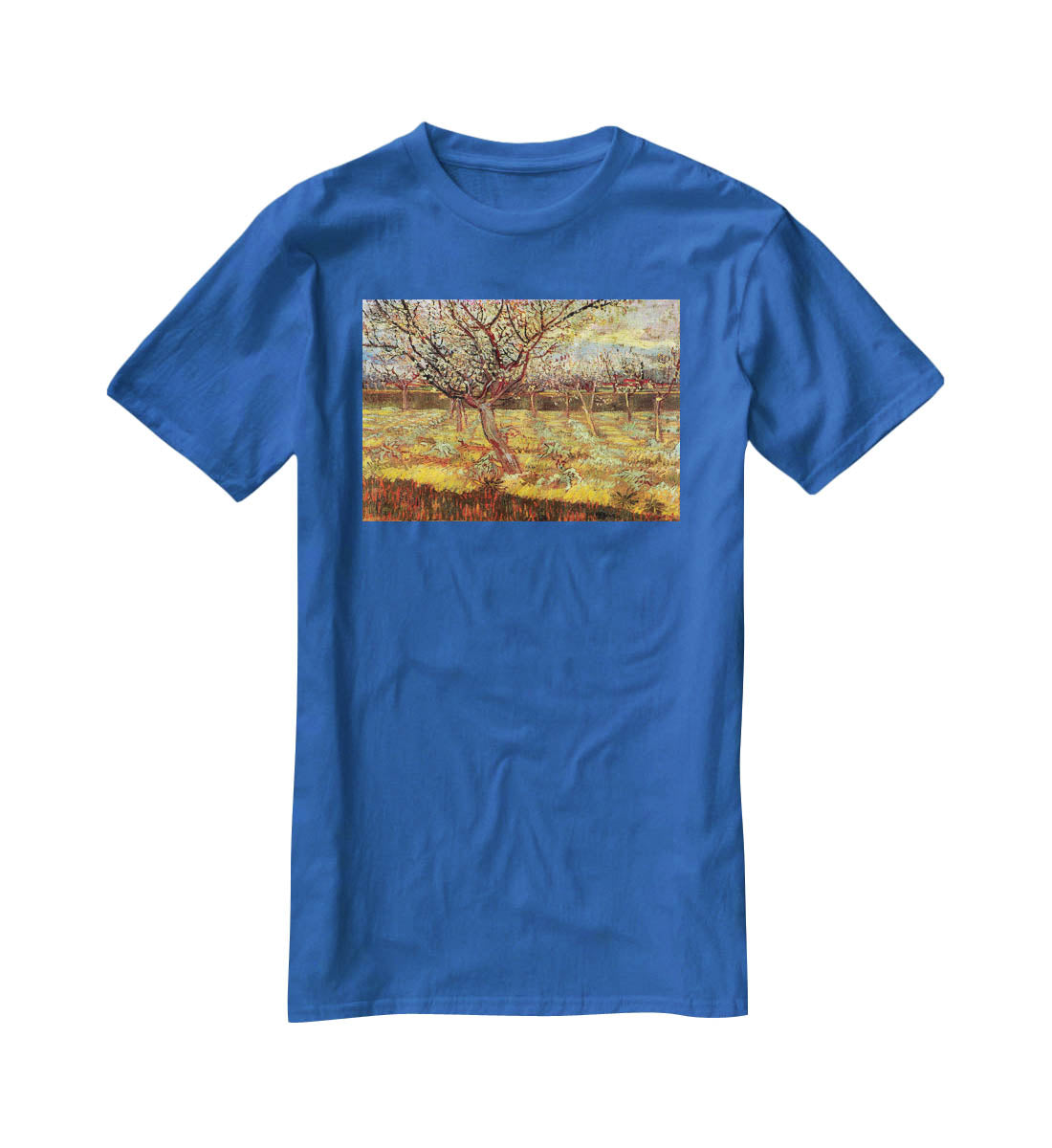 Apricot Trees in Blossom by Van Gogh T-Shirt - Canvas Art Rocks - 2
