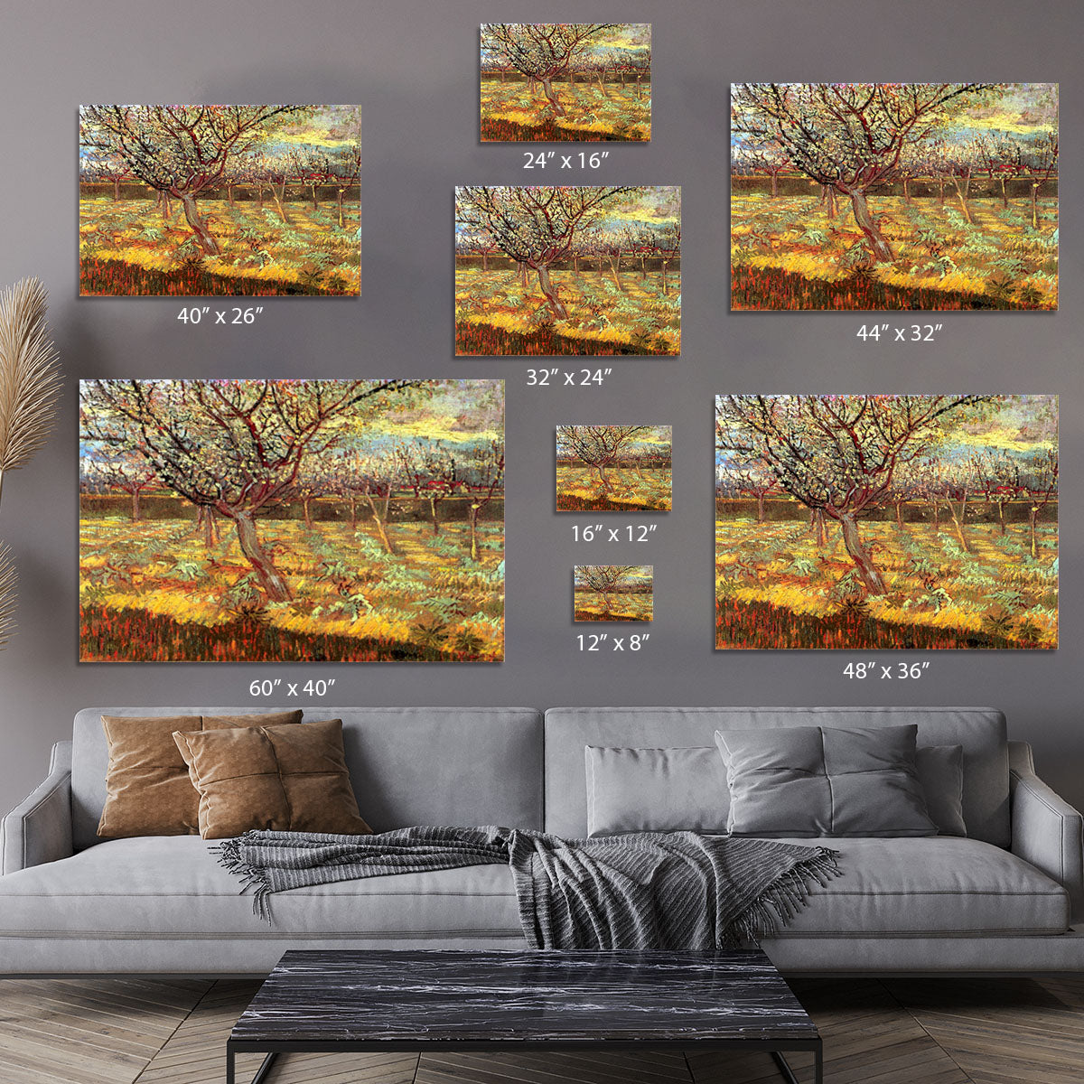 Apricot Trees in Blossom by Van Gogh Canvas Print or Poster - Canvas Art Rocks - 7
