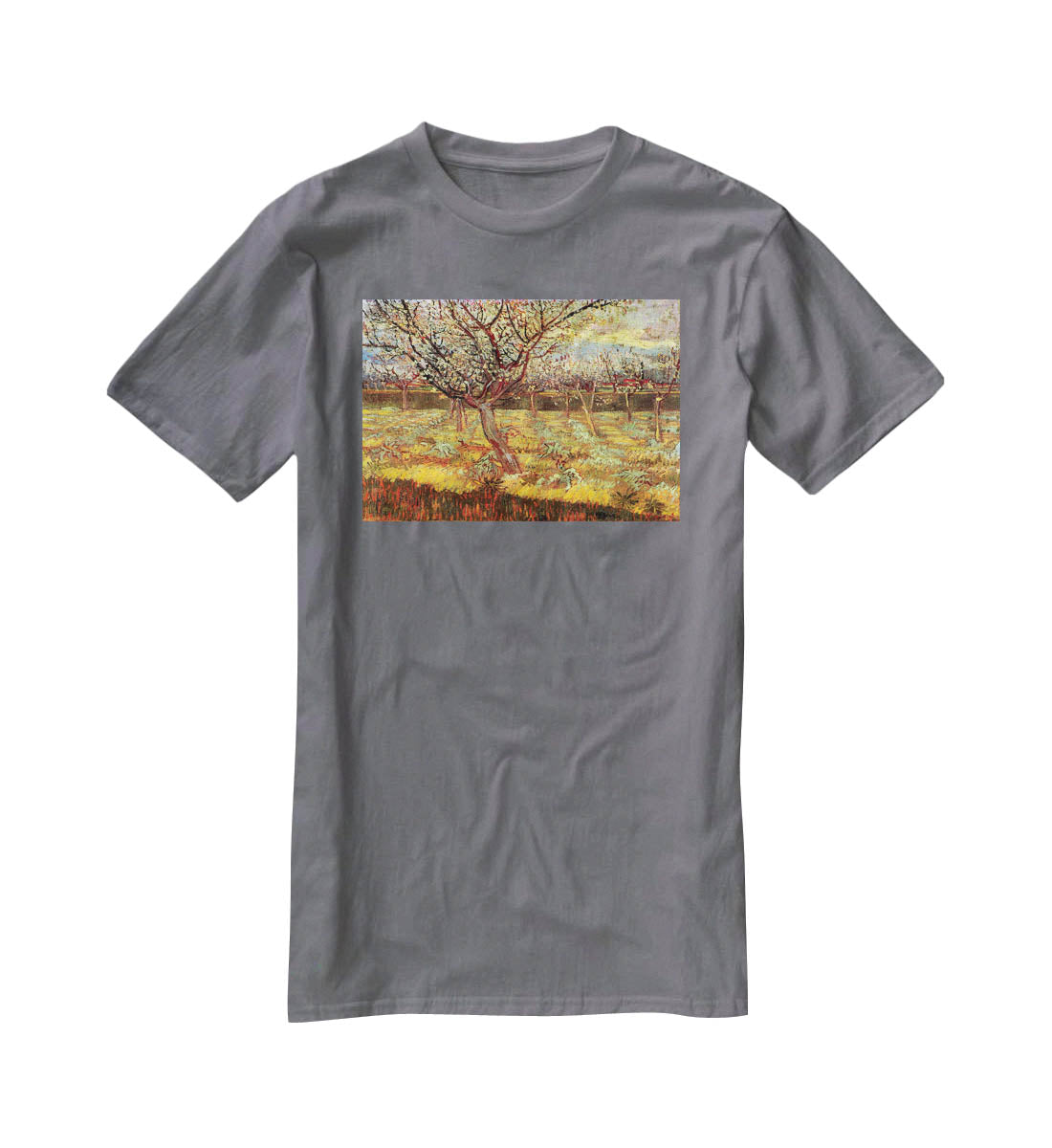 Apricot Trees in Blossom by Van Gogh T-Shirt - Canvas Art Rocks - 3