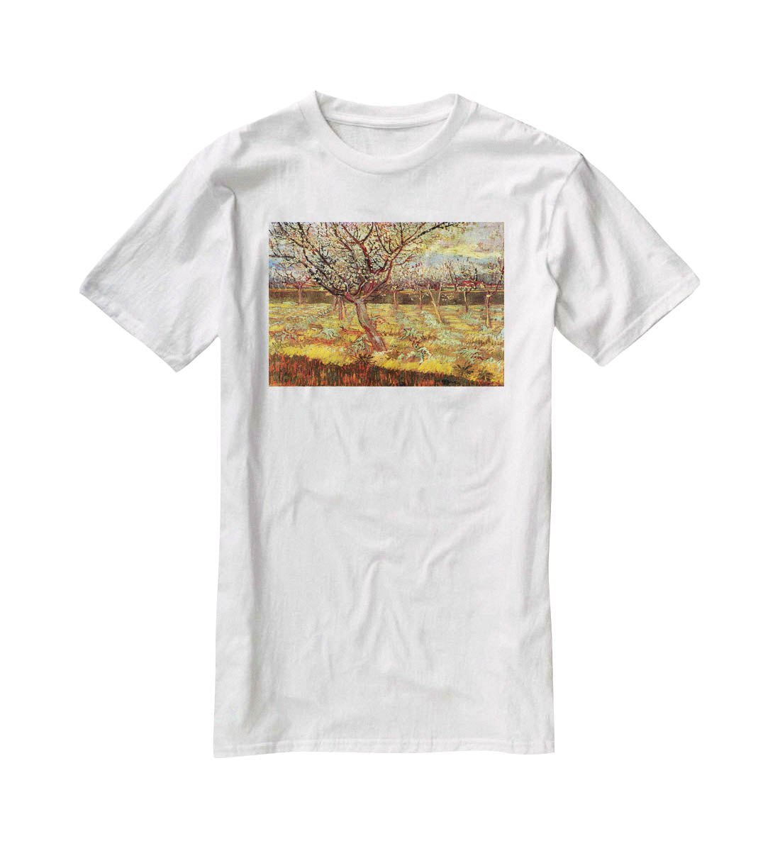 Apricot Trees in Blossom by Van Gogh T-Shirt - Canvas Art Rocks - 5