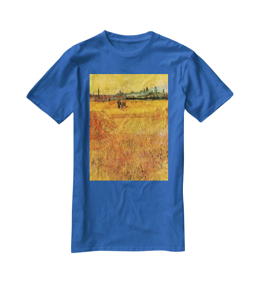 Arles View from the Wheat Fields by Van Gogh T-Shirt - Canvas Art Rocks - 2