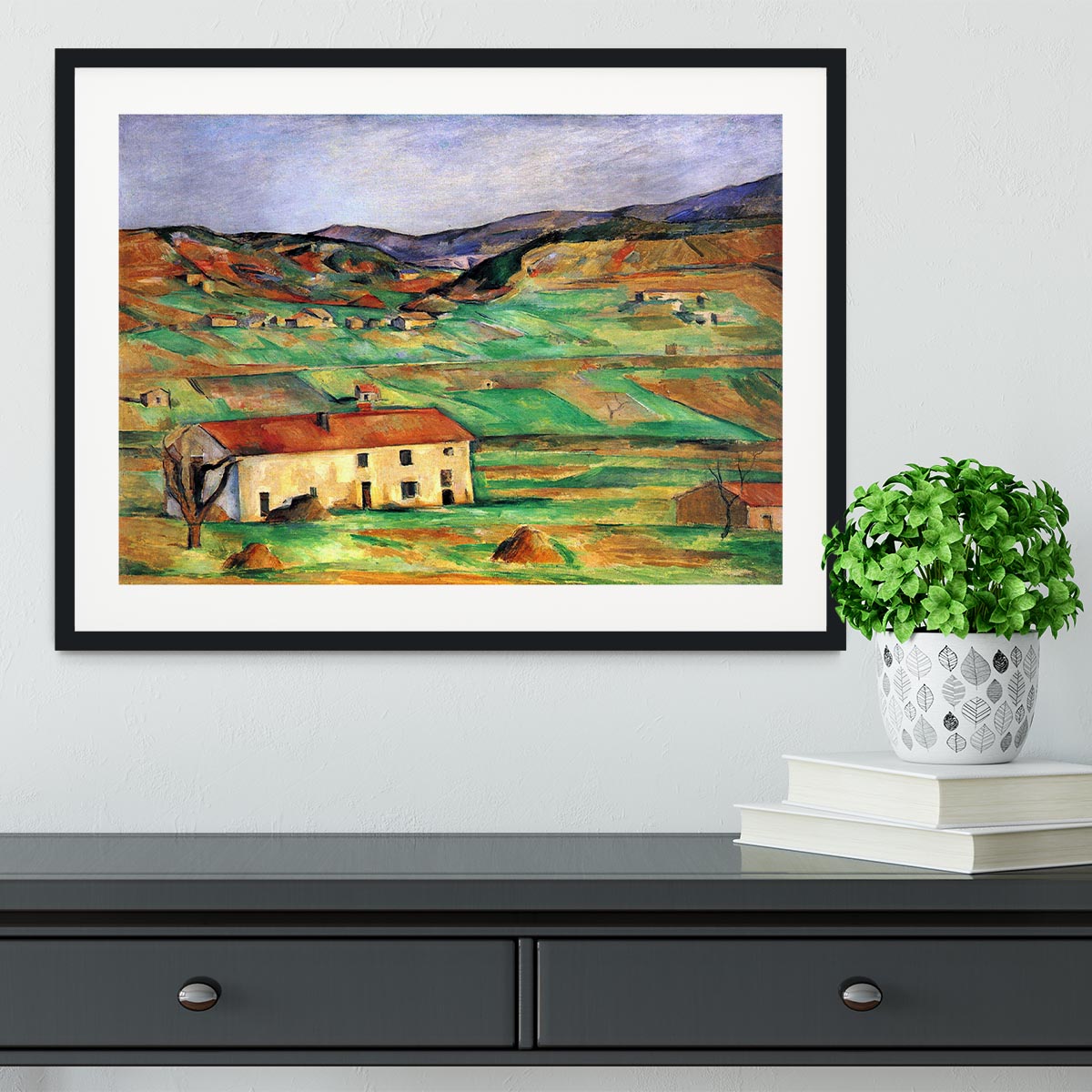 Around Gardanne by Cezanne Framed Print - Canvas Art Rocks - 1