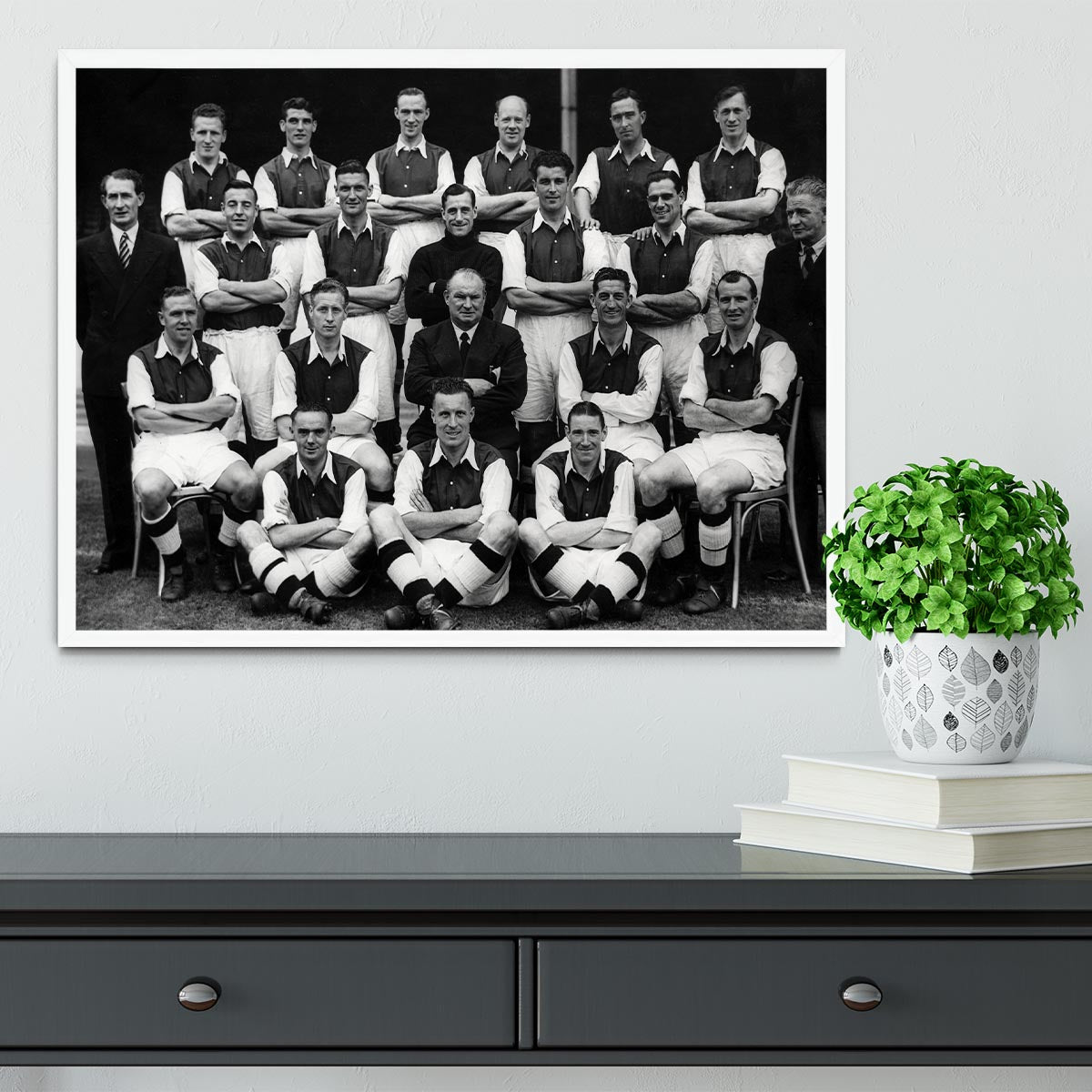 Arsenal Football Club Team Photo 1948 Framed Print - Canvas Art Rocks -6