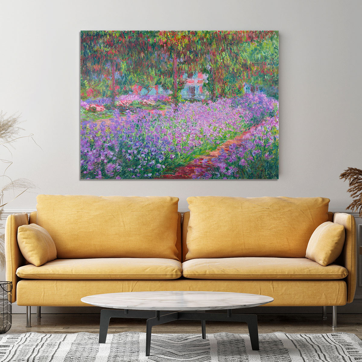 Artists Garden by Monet Canvas Print or Poster - Canvas Art Rocks - 4