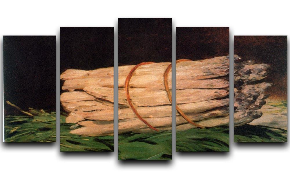 Asperagus by Manet 5 Split Panel Canvas  - Canvas Art Rocks - 1