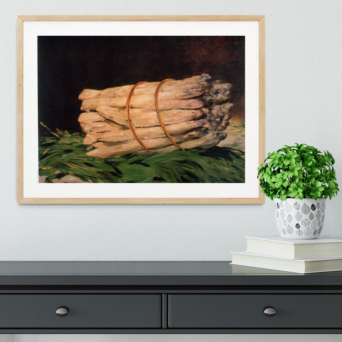 Asperagus by Manet Framed Print - Canvas Art Rocks - 3
