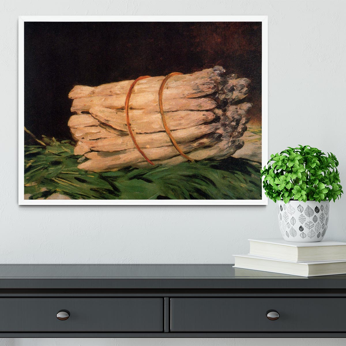 Asperagus by Manet Framed Print - Canvas Art Rocks -6