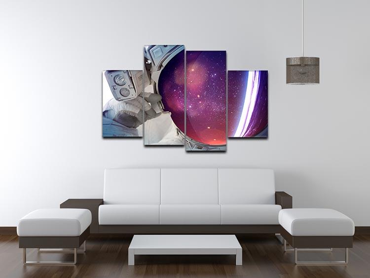 Astronaut 4 Split Panel Canvas - Canvas Art Rocks - 3
