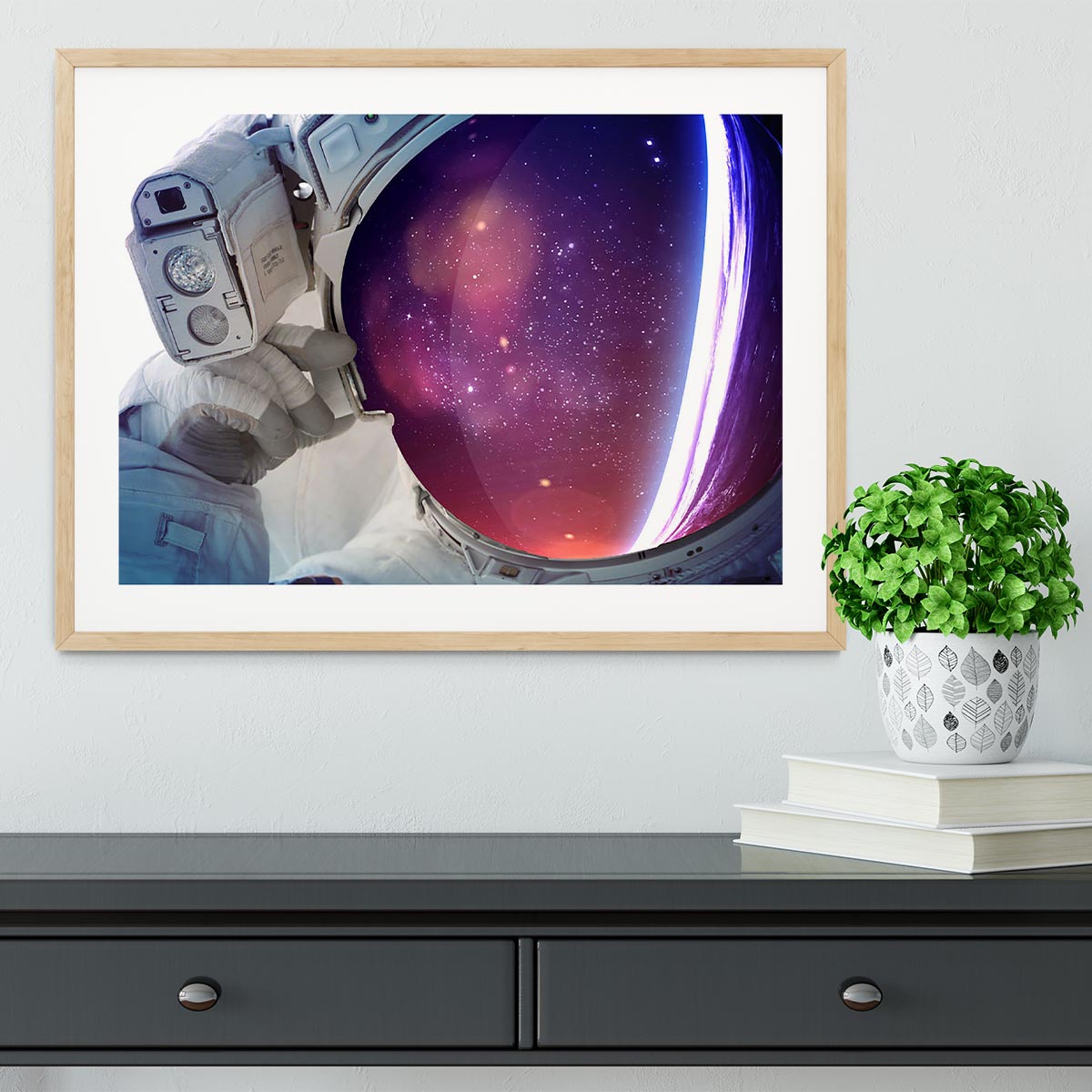 Astronaut Framed Print - Canvas Art Rocks - 3