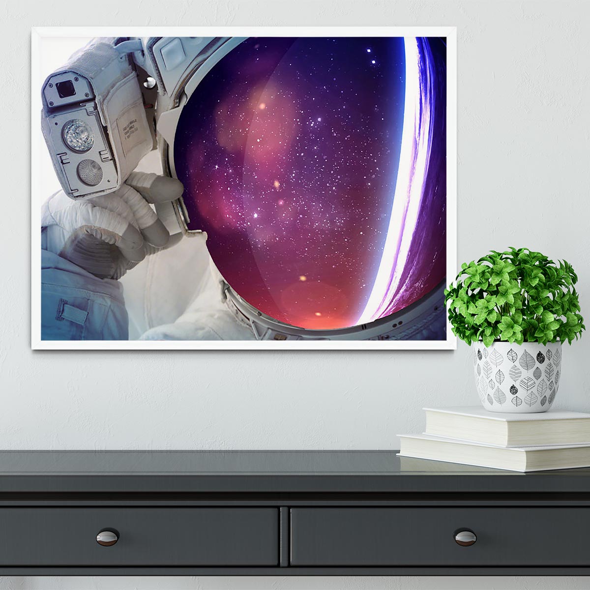 Astronaut Framed Print - Canvas Art Rocks -6