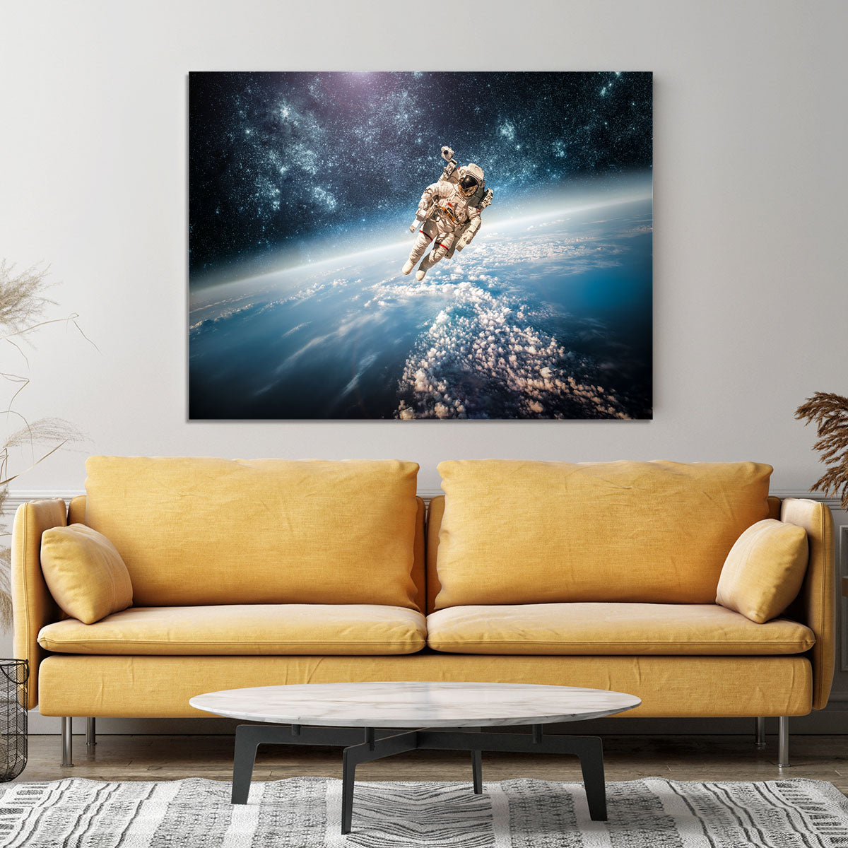 Astronaut in outer space planet earth Canvas Print or Poster - Canvas Art Rocks - 4