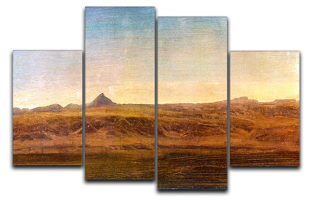 At the Level by Bierstadt 4 Split Panel Canvas - Canvas Art Rocks - 1