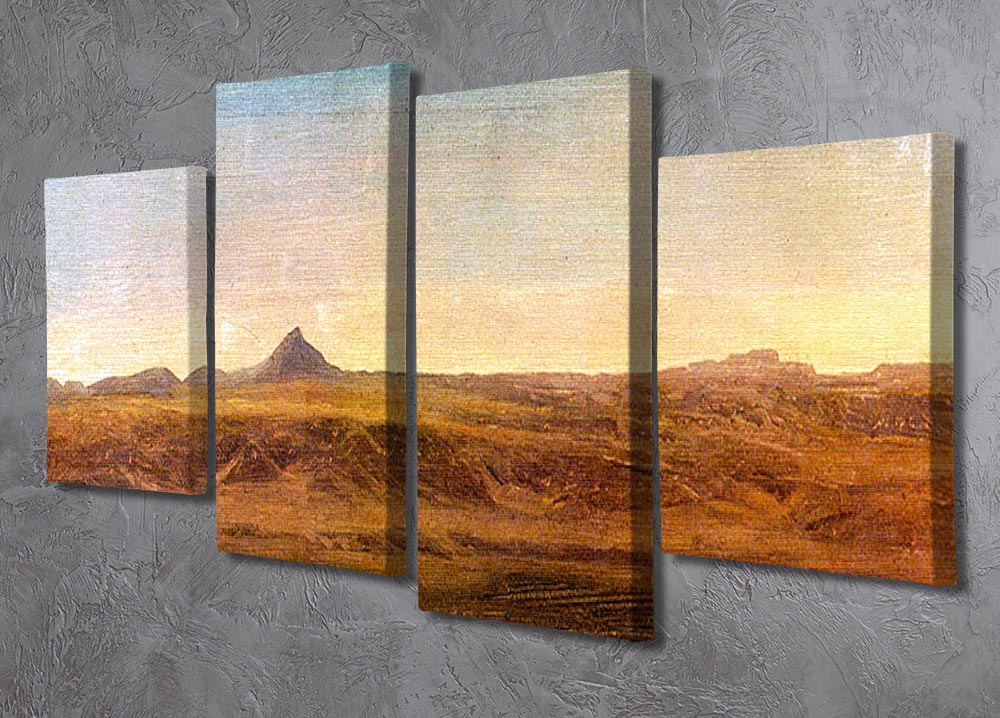 At the Level by Bierstadt 4 Split Panel Canvas - Canvas Art Rocks - 2